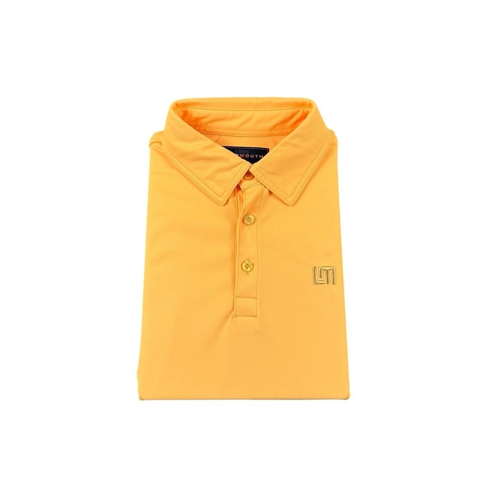 Loudmouth Golf Taxi Yellow Performance Mens Short Sleeve Polo Shirt Size M